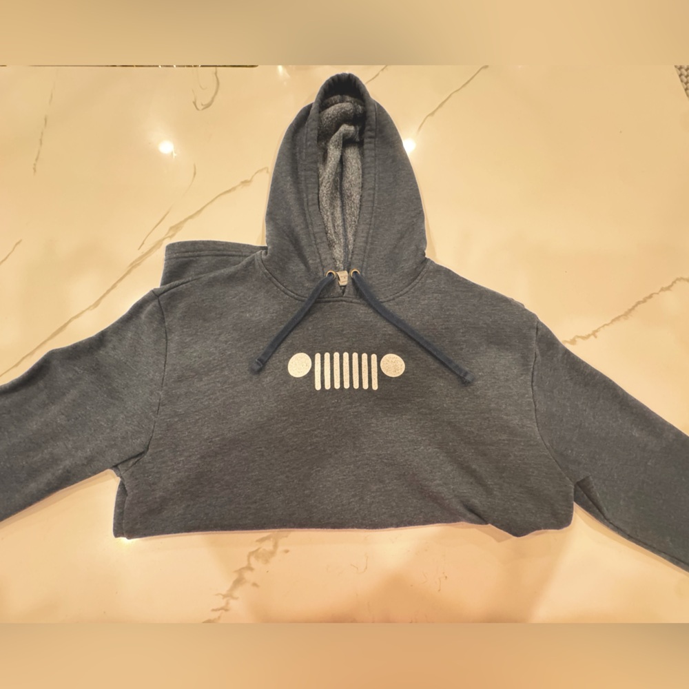 Jeep Charcoal Gray Medium Hoodie.